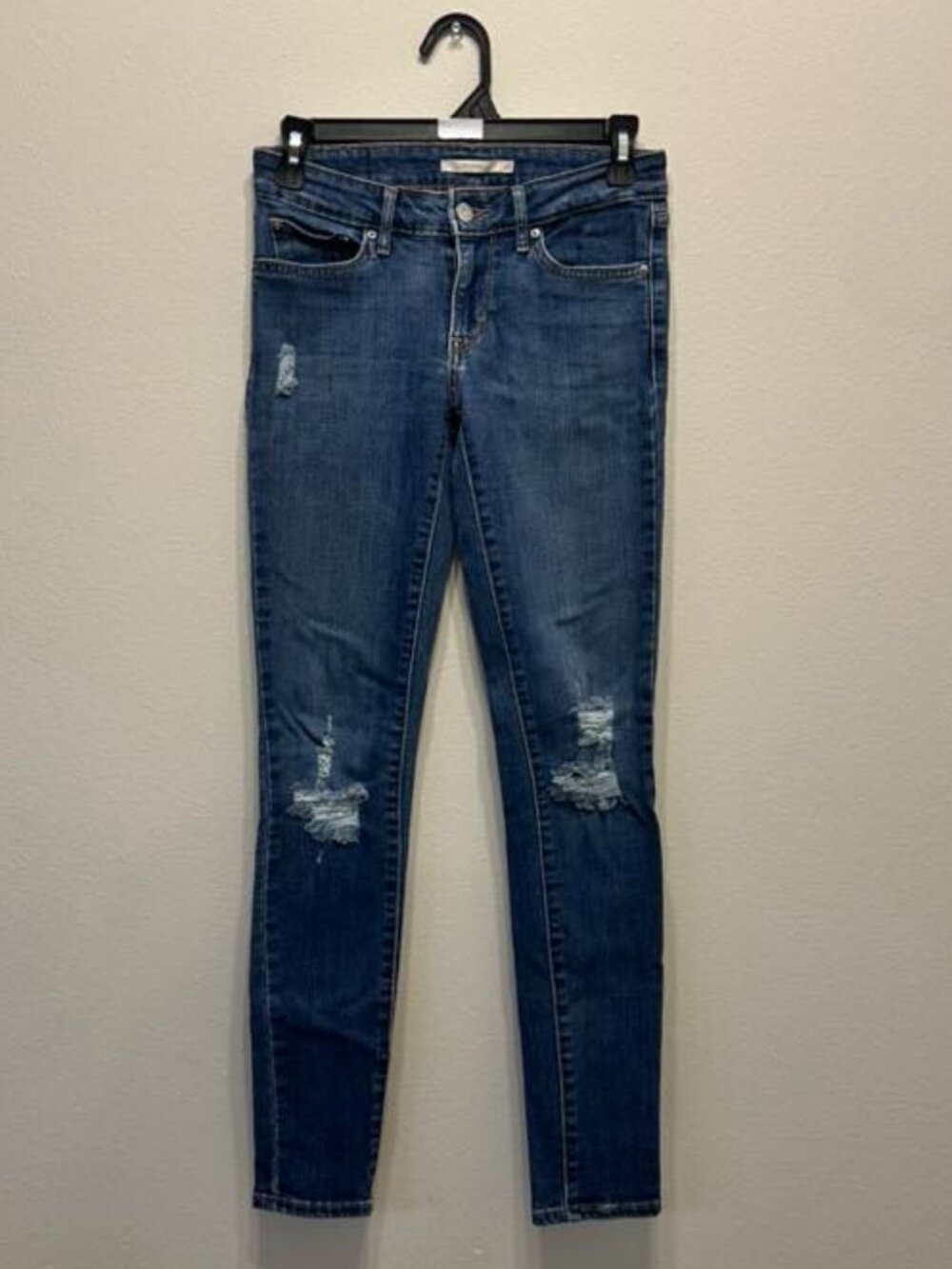 LEVI STRAUSS & CO Modern blue denim jeans for women, size 25